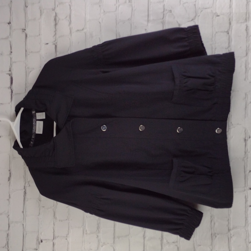 Chicos Zenergy 1 Black Jacket Womens 3/4 sleeves